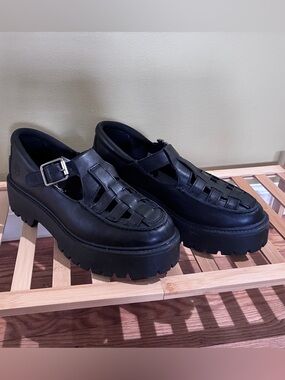 Timberland Stone Street Mary Jane Platform Leather Shoes